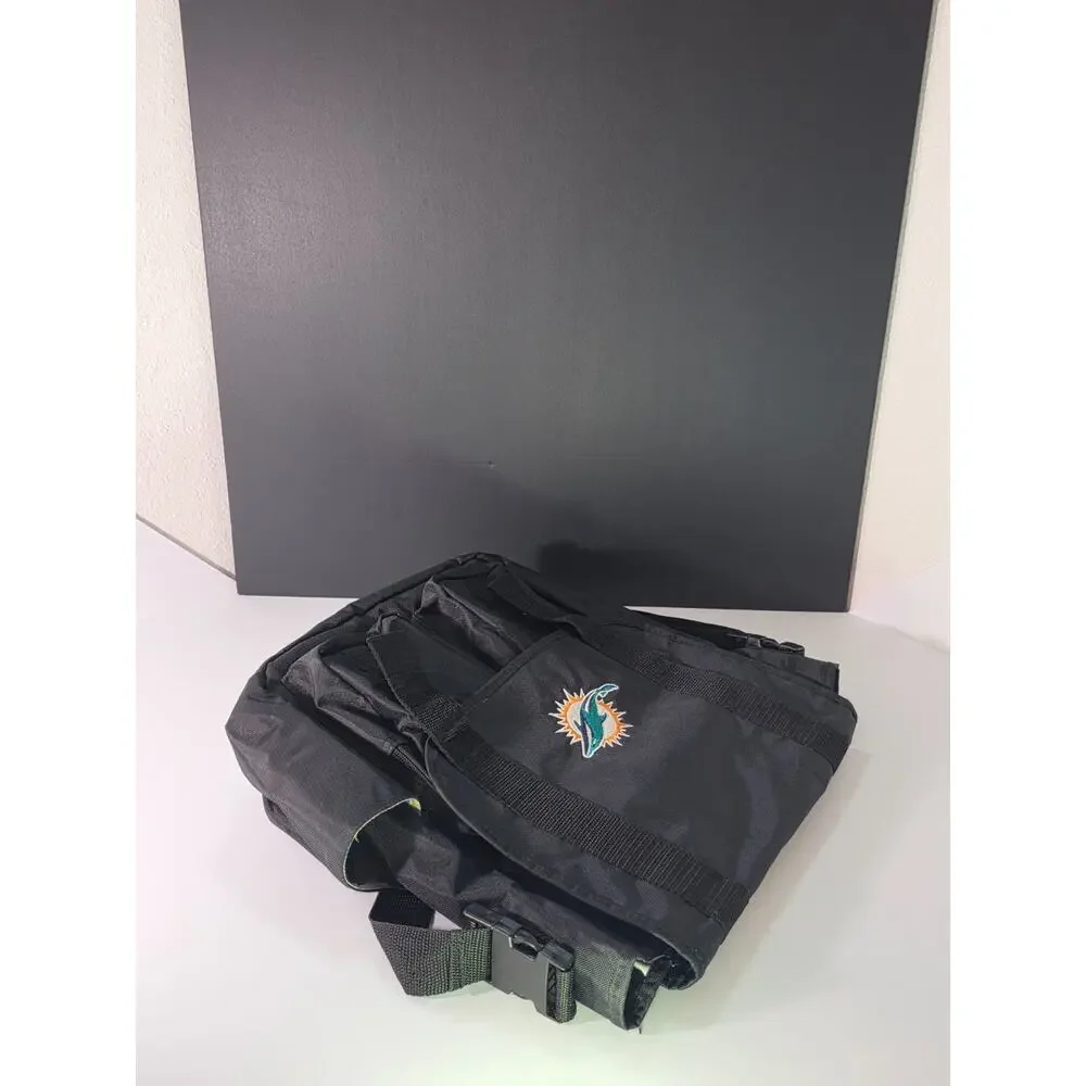 Miami Dolphins NFL Premium Diaper Bag Changing Pad Black Baby Travel Tote